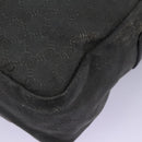 GUCCI GG Canvas Shoulder Bag Black Silver 223648 Auth 117257-16