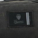 GUCCI GG Canvas Shoulder Bag Black Silver 223648 Auth 117257-17