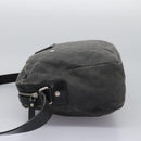 GUCCI GG Canvas Shoulder Bag Black Silver 223648 Auth 117257-3