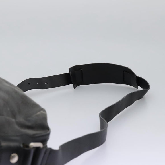GUCCI GG Canvas Shoulder Bag Black Silver 223648 Auth 117257