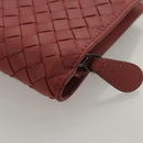 BOTTEGA VENETA INTRECCIATO Wallet Leather Pink Auth 117262-16