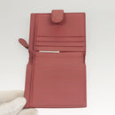 BOTTEGA VENETA INTRECCIATO Wallet Leather Pink Auth 117262-9