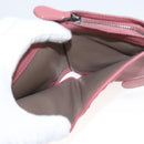 BOTTEGA VENETA INTRECCIATO Wallet Leather Pink Auth 117262-10