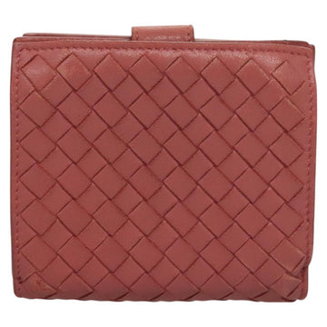 BOTTEGA VENETA INTRECCIATO Wallet Leather Pink Auth 117262 - 0
