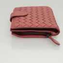 BOTTEGA VENETA INTRECCIATO Wallet Leather Pink Auth 117262-4