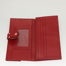 FENDI Zucca Canvas Wallet Black Brown Red Auth 117263-9