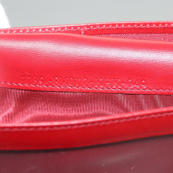 FENDI Zucca Canvas Wallet Black Brown Red Auth 117263