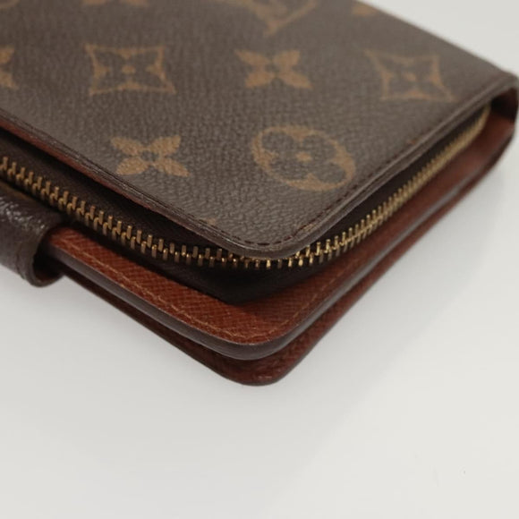 LOUIS VUITTON Monogram Compact Zip Wallet M61667 LV Auth 117264