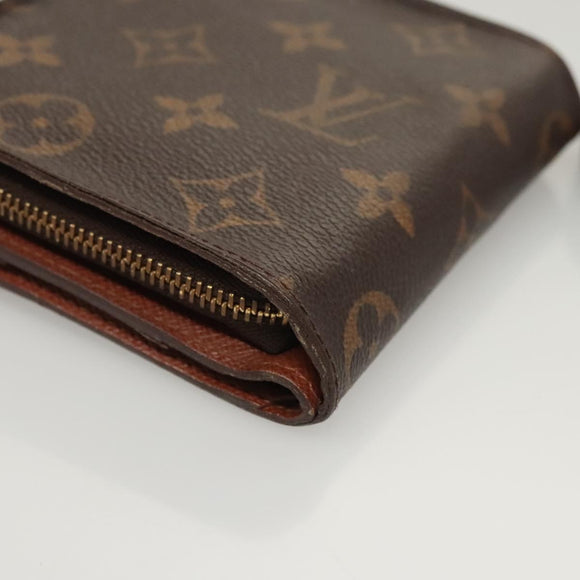 LOUIS VUITTON Monogram Compact Zip Wallet M61667 LV Auth 117264