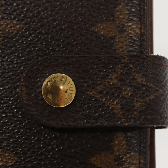 LOUIS VUITTON Monogram Compact Zip Wallet M61667 LV Auth 117264