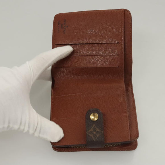 LOUIS VUITTON Monogram Compact Zip Wallet M61667 LV Auth 117264