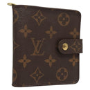 LOUIS VUITTON Monogram Compact Zip Wallet M61667 LV Auth 117264-1