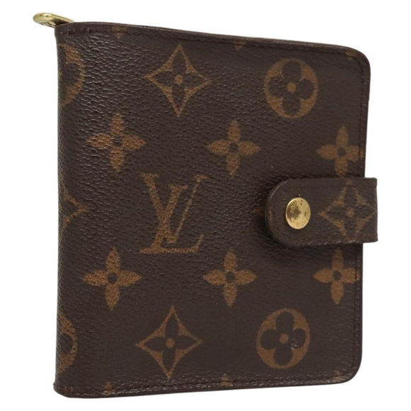 LOUIS VUITTON Monogram Compact Zip Wallet M61667 LV Auth 117264
