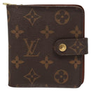 LOUIS VUITTON Monogram Compact Zip Wallet M61667 LV Auth 117264-13