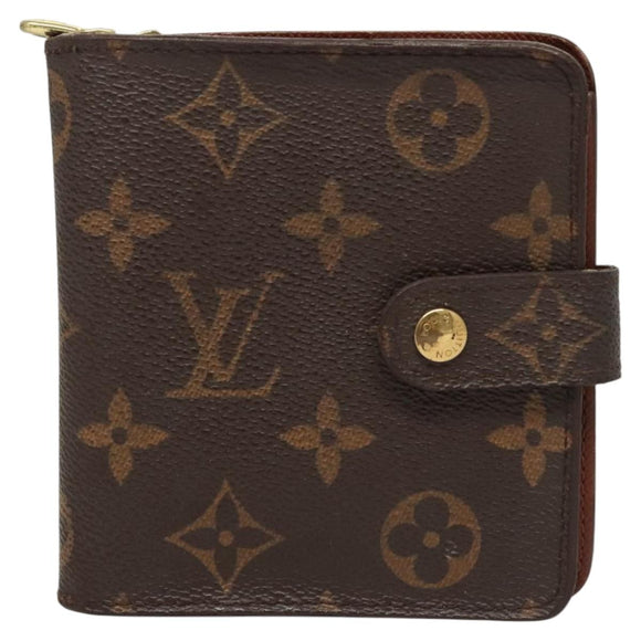 LOUIS VUITTON Monogram Compact Zip Wallet M61667 LV Auth 117264