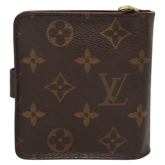 LOUIS VUITTON Monogram Compact Zip Wallet M61667 LV Auth 117264