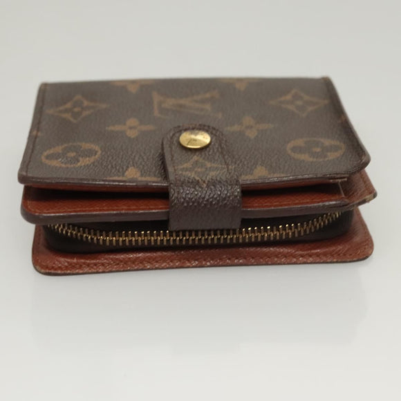LOUIS VUITTON Monogram Compact Zip Wallet M61667 LV Auth 117264