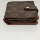 LOUIS VUITTON Monogram Compact Zip Wallet M61667 LV Auth 117264-6