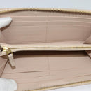 BOTTEGA VENETA INTRECCIATO Wallet Leather Pink Beige Auth 117268-9
