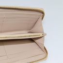 BOTTEGA VENETA INTRECCIATO Wallet Leather Pink Beige Auth 117268-17