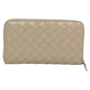 BOTTEGA VENETA INTRECCIATO Wallet Leather Pink Beige Auth 117268 - 0