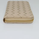 BOTTEGA VENETA INTRECCIATO Wallet Leather Pink Beige Auth 117268-4