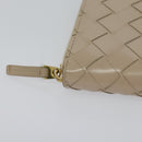 BOTTEGA VENETA INTRECCIATO Wallet Leather Pink Beige Auth 117268-7