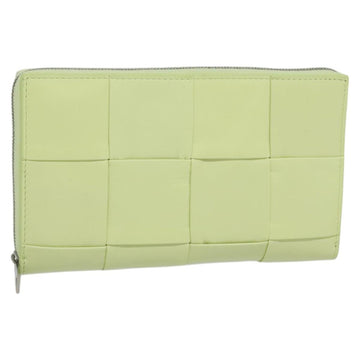 BOTTEGA VENETA INTRECCIATO Wallet Leather LIme Green Auth 117269AM