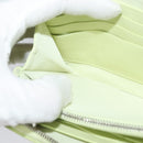 BOTTEGA VENETA INTRECCIATO Wallet Leather LIme Green Auth 117269AM-18