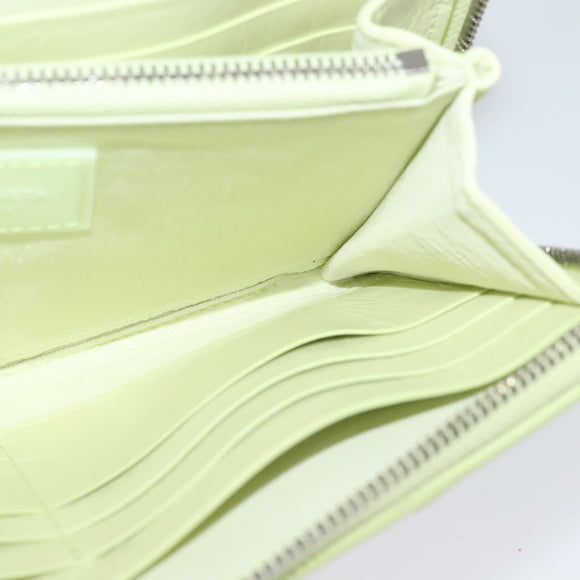 BOTTEGA VENETA INTRECCIATO Wallet Leather LIme Green Auth 117269M