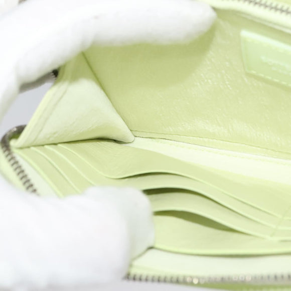 BOTTEGA VENETA INTRECCIATO Wallet Leather LIme Green Auth 117269AM