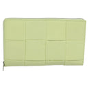 BOTTEGA VENETA INTRECCIATO Wallet Leather LIme Green Auth 117269AM-13