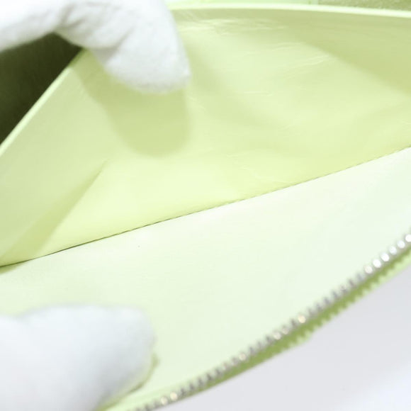 BOTTEGA VENETA INTRECCIATO Wallet Leather LIme Green Auth 117269AM