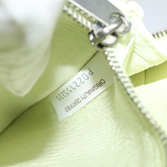 BOTTEGA VENETA INTRECCIATO Wallet Leather LIme Green Auth 117269AM