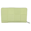 BOTTEGA VENETA INTRECCIATO Wallet Leather LIme Green Auth 117269M-2