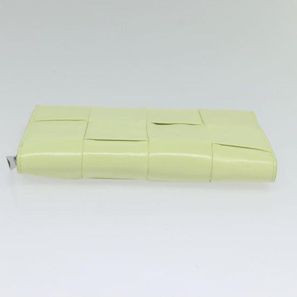 BOTTEGA VENETA INTRECCIATO Wallet Leather LIme Green Auth 117269M