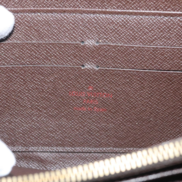 LOUIS VUITTON Damier Ebene Zippy Wallet Long Wallet N41661 LV Auth 117272