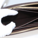 LOUIS VUITTON Damier Ebene Zippy Wallet Long Wallet N41661 LV Auth 117272-22