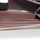 LOUIS VUITTON Damier Ebene Zippy Wallet Long Wallet N41661 LV Auth 117272-23