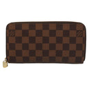 LOUIS VUITTON Damier Ebene Zippy Wallet Long Wallet N41661 LV Auth 117272-13
