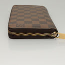 LOUIS VUITTON Damier Ebene Zippy Wallet Long Wallet N41661 LV Auth 117272-4