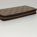 LOUIS VUITTON Damier Ebene Zippy Wallet Long Wallet N41661 LV Auth 117272-5