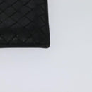 BOTTEGA VENETA INTRECCIATO Bifold Wallet Leather Black Auth 117281-16