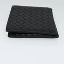 BOTTEGA VENETA INTRECCIATO Bifold Wallet Leather Black Auth 117281-3