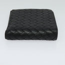 BOTTEGA VENETA INTRECCIATO Bifold Wallet Leather Black Auth 117281-4