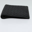 BOTTEGA VENETA INTRECCIATO Bifold Wallet Leather Black Auth 117281-5