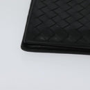 BOTTEGA VENETA INTRECCIATO Bifold Wallet Leather Black Auth 117281-7
