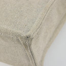 HERMES New Fourre Tout MM Hand Bag Canvas Gray Silver Auth 117285-16