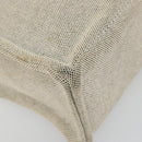 HERMES New Fourre Tout MM Hand Bag Canvas Gray Silver Auth 117285-9