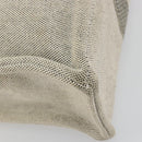 HERMES New Fourre Tout MM Hand Bag Canvas Gray Silver Auth 117285-10